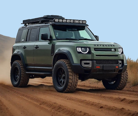 Mit dem Land Rover Defender auf weltreise.